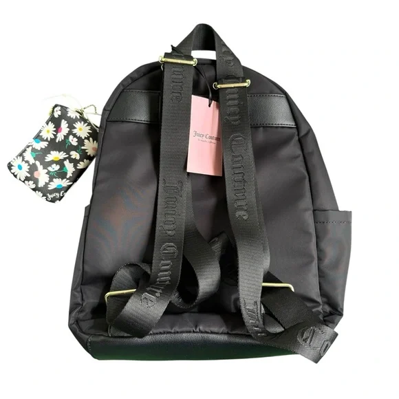Juicy Couture Black Backpack with Floral Accents - Picture 4 of 7